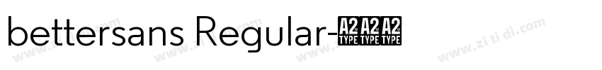 bettersans Regular字体转换
